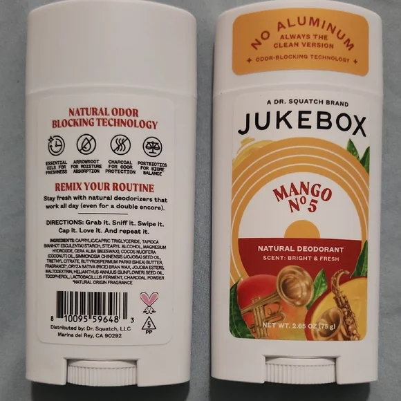 Dr Squatch Jukebox Mango No. 5 Natural Deodorant - Picture 1 of 1